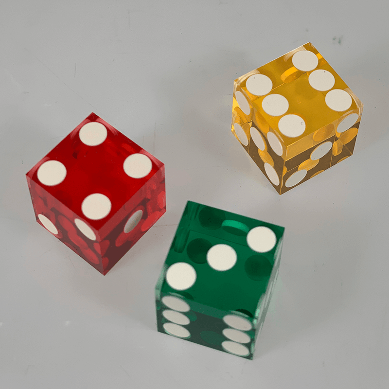 Polyhedral Dice d6 Casino (19mm) Nonprecision Assorted