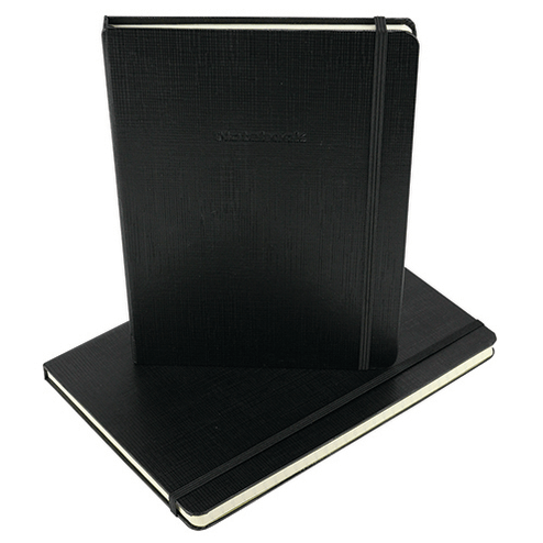 Notebook Letterbox (6.75x10in Line) Black