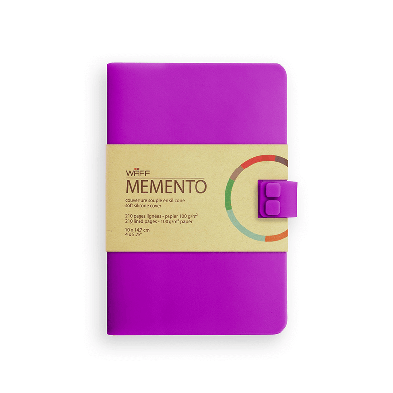 Notebook Waff (4x5in Line) Memento Vibrant Purple