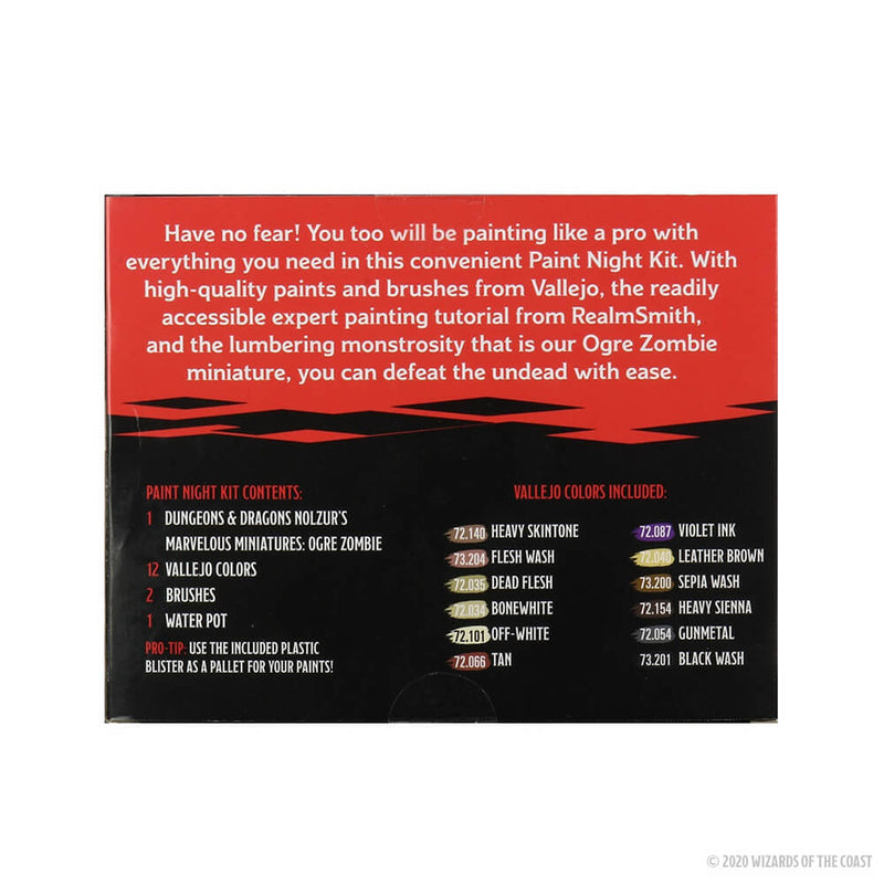 Paint Night Paint Kit : D&D Nolzur's Marvelous Ogre Zombie