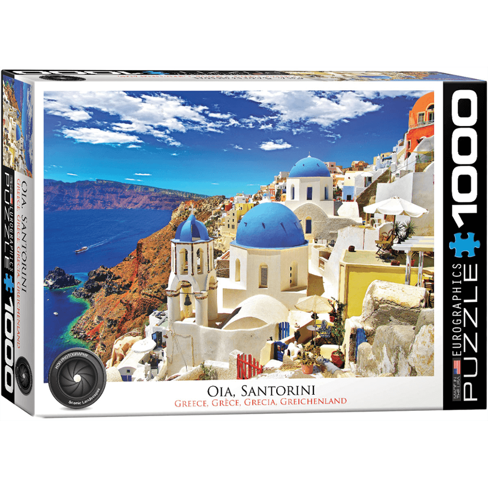 Puzzle (1000pc) HDR Photography Oia Santorini