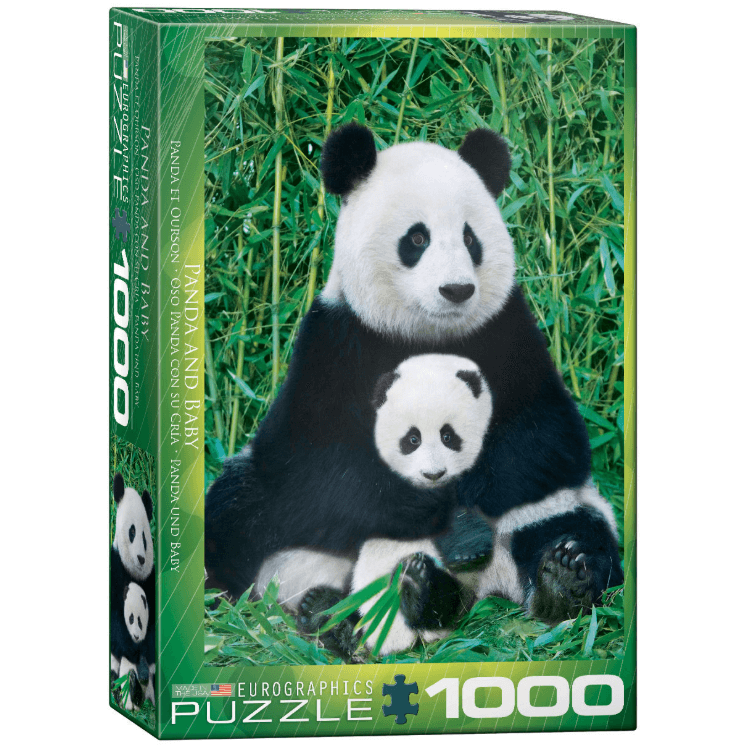 Puzzle (1000pc) Animal Life Photography : Panda and Baby