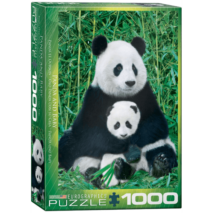 Puzzle (1000pc) Animal Life Photography : Panda and Baby