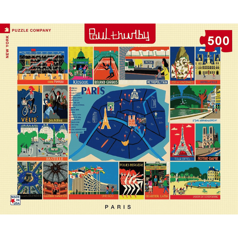 Puzzle (500pc) Paul Thurlby : Paris Collage