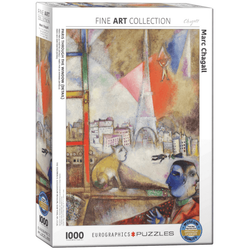 Puzzle (1000pc) Fine Art : Paris Through the Window Detail