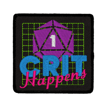 Patch (Iron On) Crit Happens