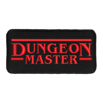 Patch (Iron On) Dungeon Master : Red / Black