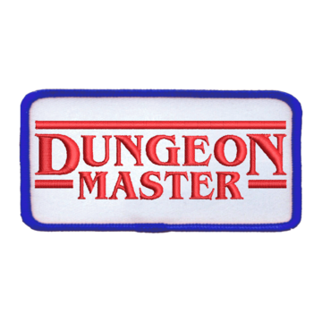 Patch (Iron On) Dungeon Master : Red / Blue