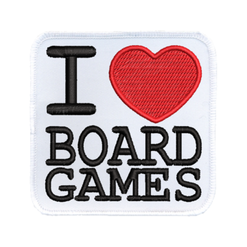 Patch (Iron On) I Heart Board Games