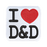 Patch (Iron On) I Heart D&D