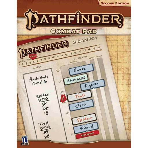 Pathfinder (2nd ed) Combat Pad Magnetic Initiative Tracker