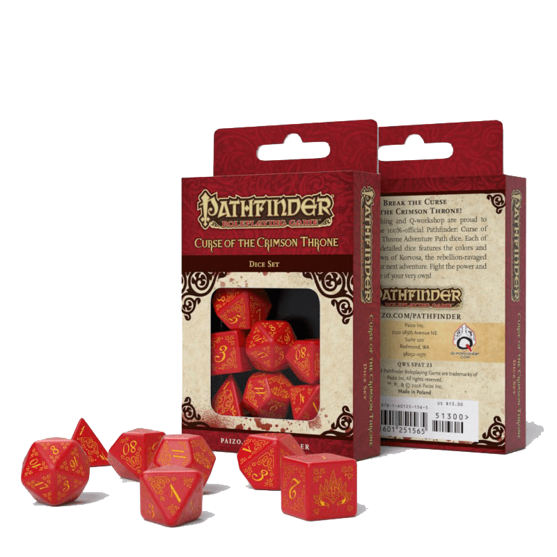 Dice 7-set Pathfinder (16mm) Curse of the Crimson Throne