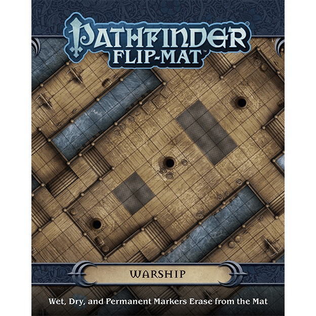 Battlemap Pathfinder Flip Mat : Warship