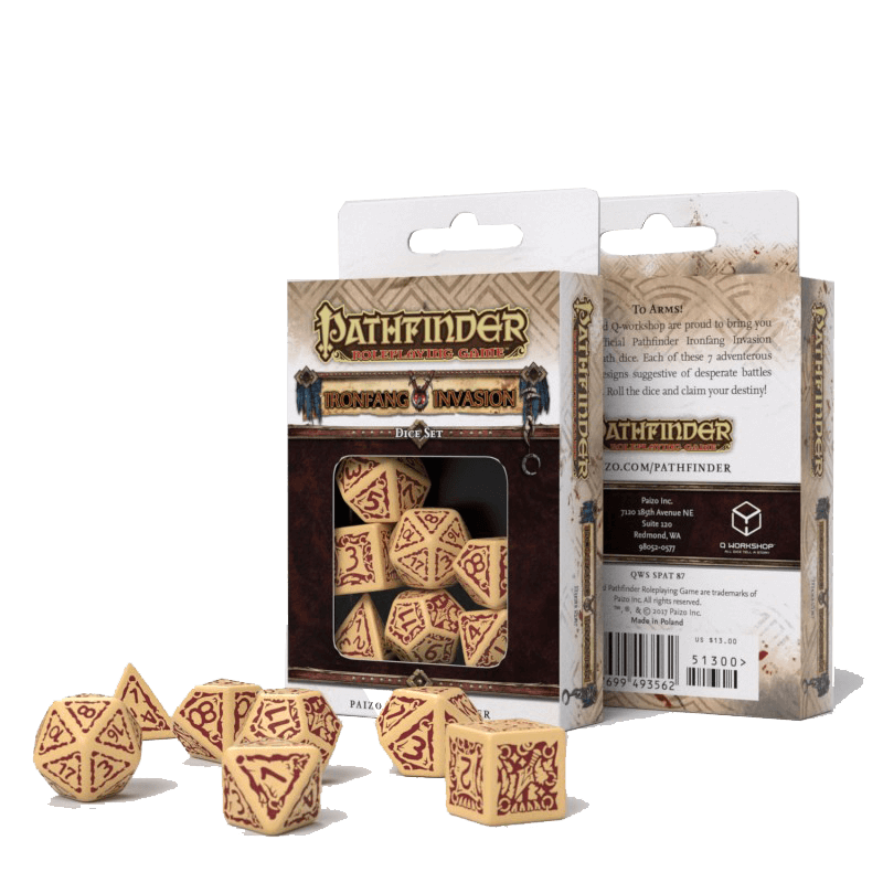 Dice 7-set Pathfinder (16mm) Ironfang Invasion