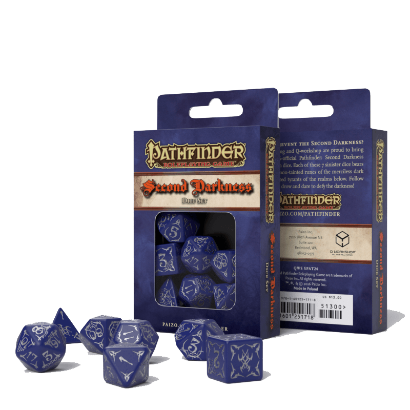Dice 7-set Pathfinder (16mm) Second Darkness