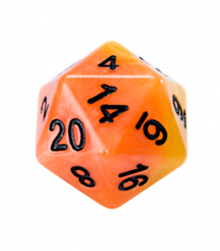 Dice 7-set Phoenix (16mm) Orange / Yellow