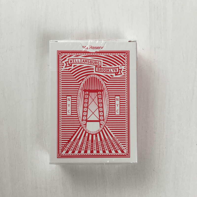 Playing Cards Williamsburg Red