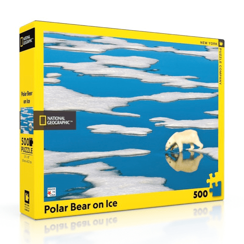Puzzle (500pc) National Geographic : Polar Bear on Ice