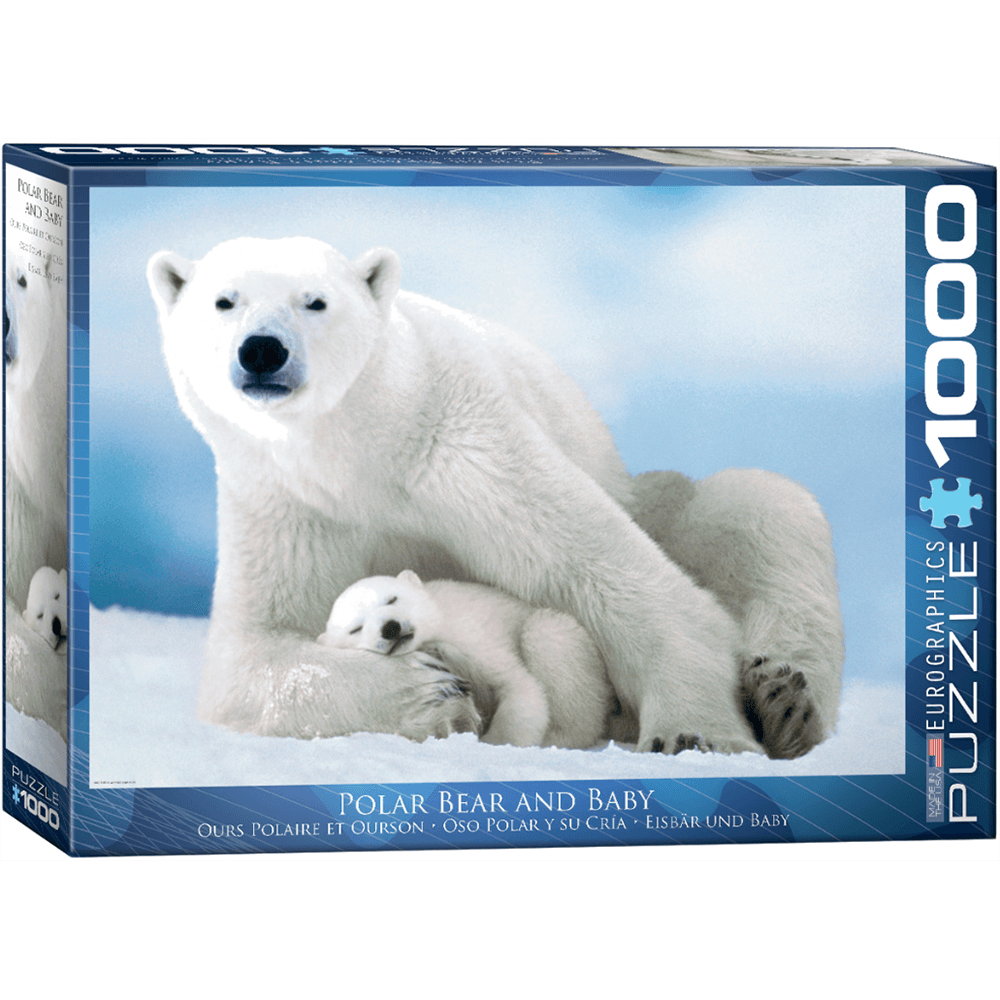Puzzle (1000pc) Animal Life Photography : Polar Bear and Baby