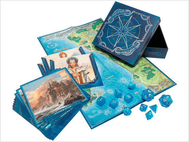 D&D Premium Dice Set : Forgotten Realms Laeral Silverhand's Explorer's Kit