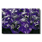 Dice Set 12d6 Translucent (16mm) 23607 Purple / White