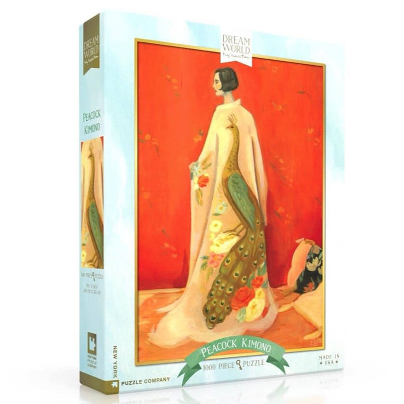 Puzzle (1000pc) Dream World : Peacock Kimono