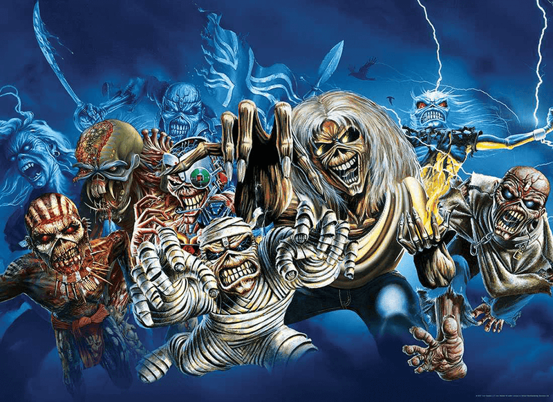 Puzzle (1000pc) Iron Maiden Faces of Eddie