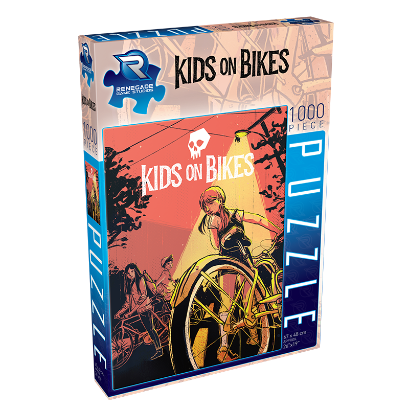 Puzzle (1000pc) Kids on Bikes