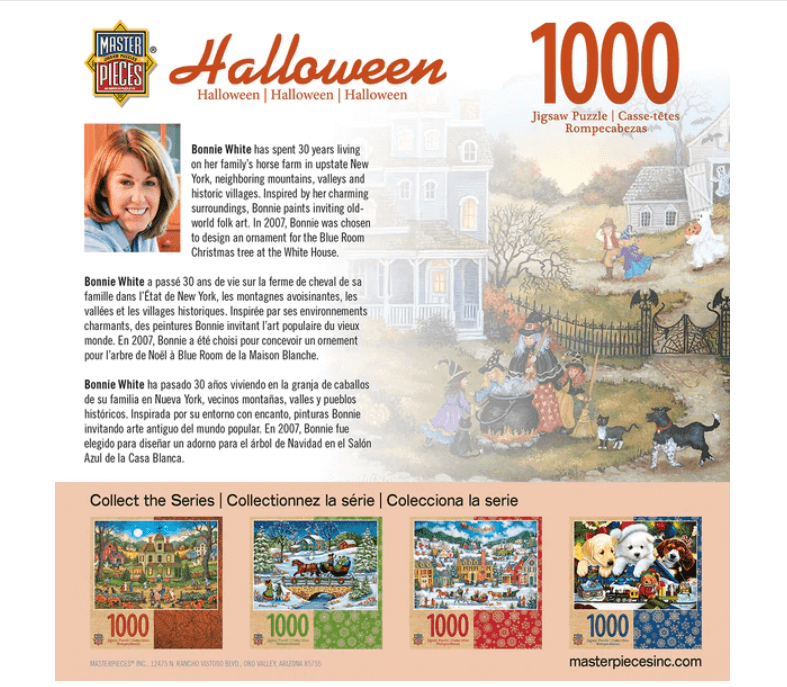 Puzzle (1000pc) Bonnie White : Three Little Witches