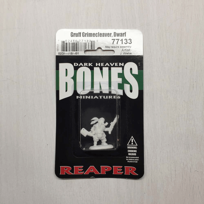 Mini - Reaper Bones 77133 Gruff Grimecleaver Dwarf Pirate (Male)
