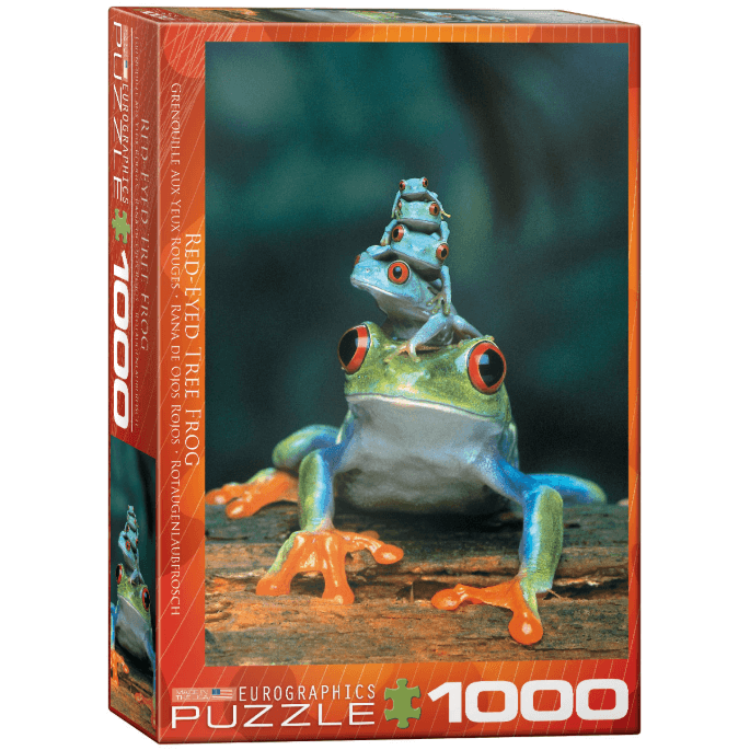 Puzzle (1000pc) Animal Life Photography : Red-Eyed Tree Frog