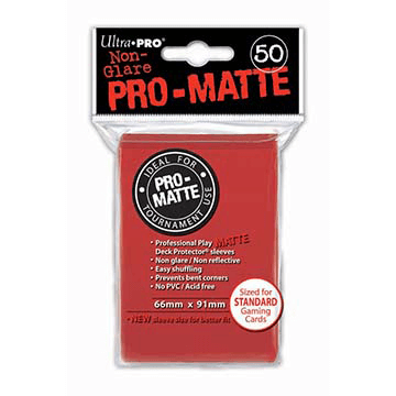Sleeves Ultra Pro (50ct) Pro Matte : Red
