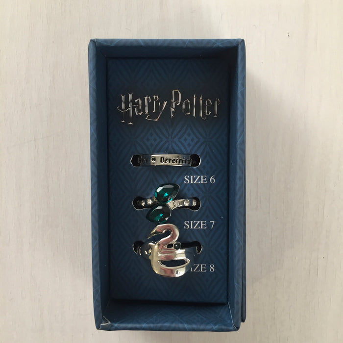Harry Potter Ring Set (3ct) Slytherin