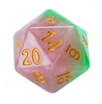 Dice 7-set Rose Dice (16mm) Pink / Green