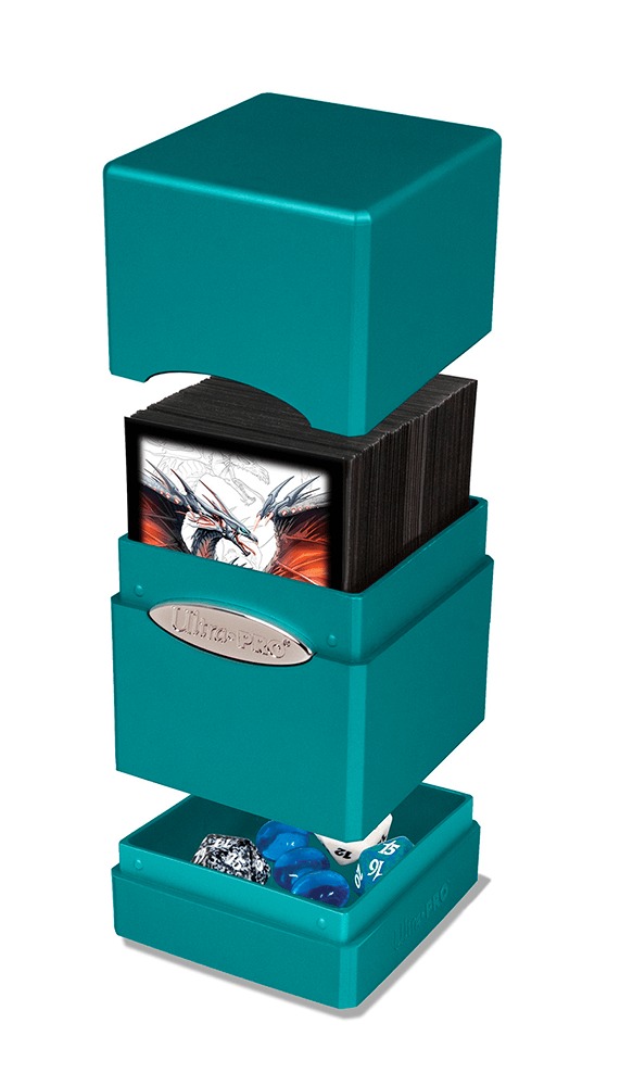 Deck Box - UP Satin (100ct) Metallic Tower : Ocean Shimmer
