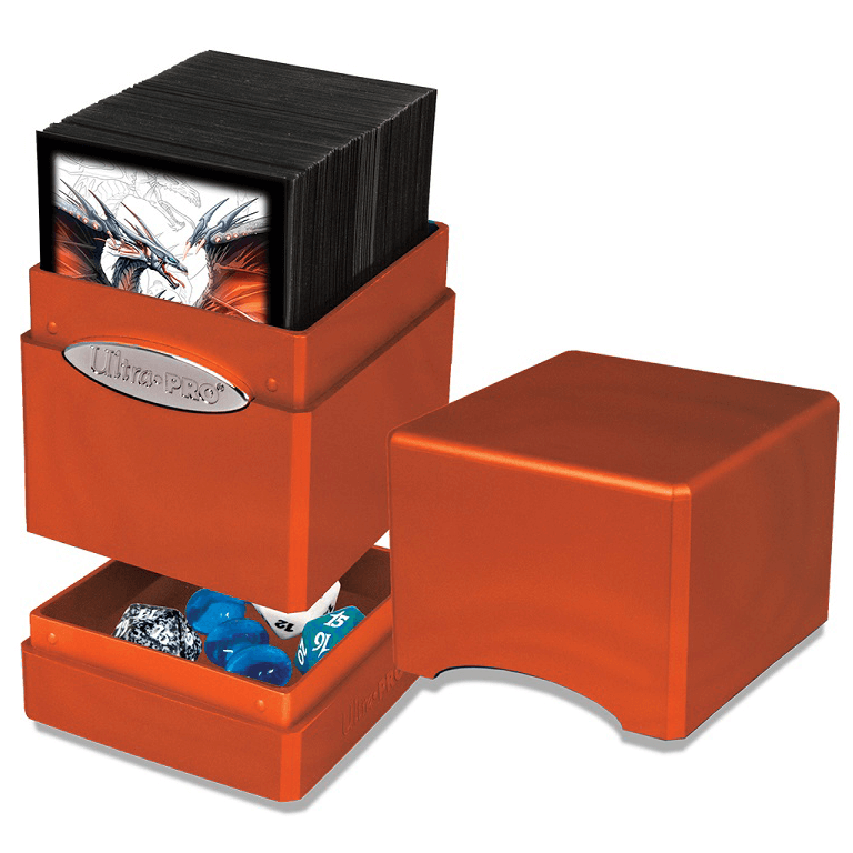 Deck Box - UP Satin (100ct) Metallic Tower : Pumpkin