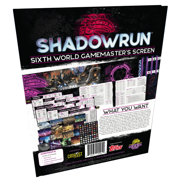 Shadowrun (6th ed) GM Screen Sixth World