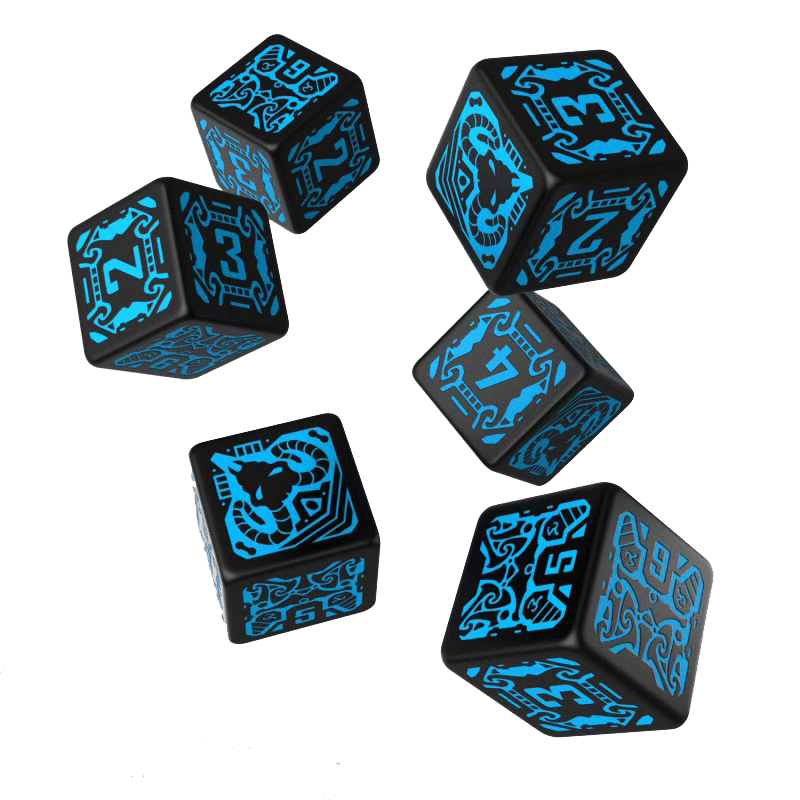 Dice Set 6d6 Shadowrun (16mm) Spellcaster