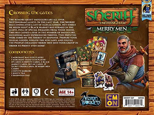 sheriff of nottingham card sleeves Sheriff of Nottingham Expansion : Merry Men — Twenty Sided