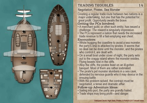 Sidequest Decks : High Seas Pirates Ports