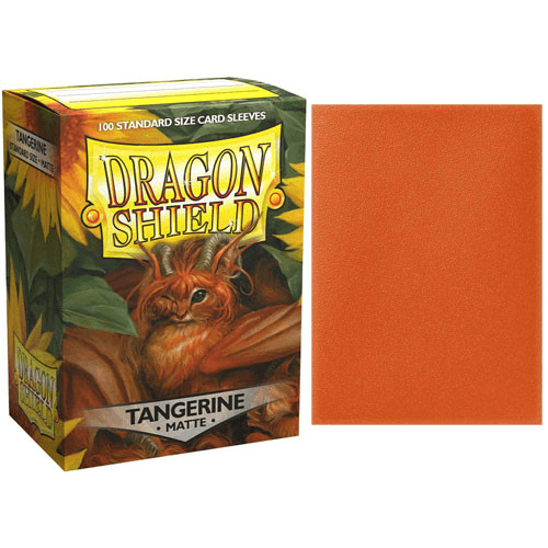 Sleeves Dragon Shield (100ct) Matte : Tangerine