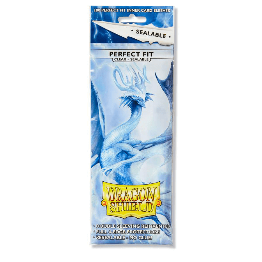 Sleeves Dragon Shield (100ct) Perfect Fit Sealable : Clear — Twenty Sided  Store