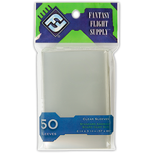 Sleeves Fantasy Flight Standard American (Green 57x89mm 50ct) Clear