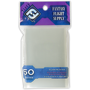 Sleeves Fantasy Flight Standard European (Purple 59x92mm 50ct) Clear