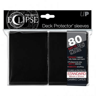 Sleeves Ultra Pro Matte Eclipse (100ct) : Jet Black