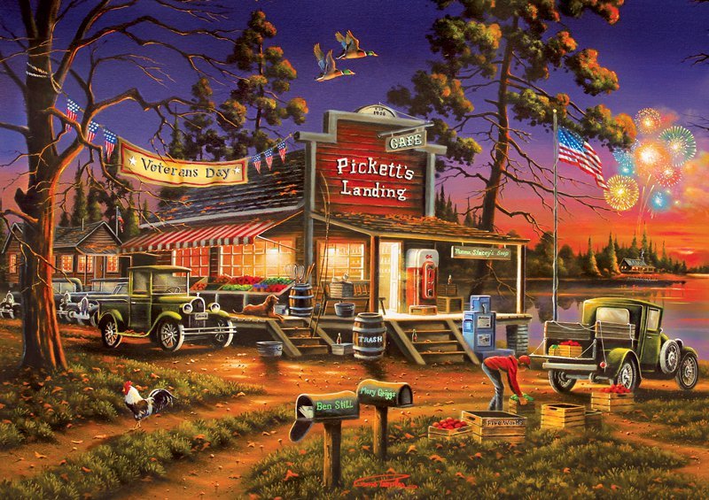 Puzzle (500pc) Days to Remember : Small Town Celebration