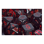 Dice Set 36d6 Translucent (12mm) 23818 Smoke / Red