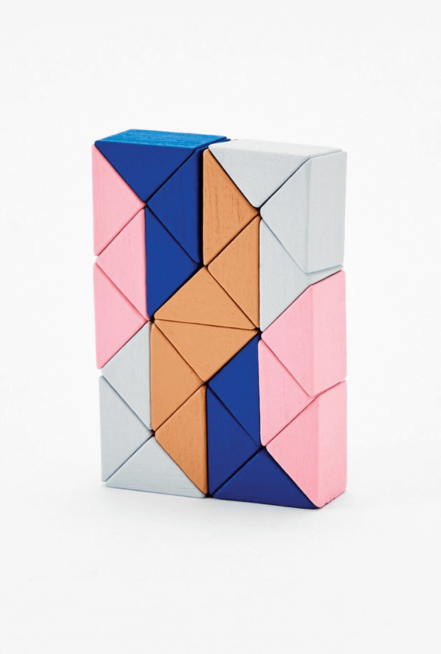 Snake Blocks (Small) Blue / Pink