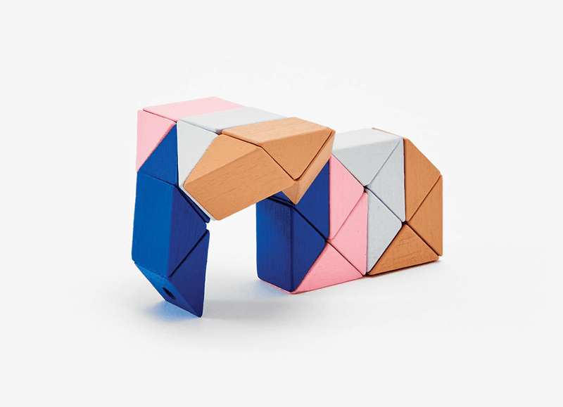 Snake Blocks (Small) Blue / Pink