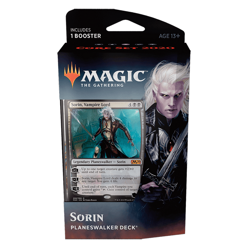 MTG Planeswalker Deck : Core Set 2020 (M20) Sorin Twenty Sided MTG Planeswalker Deck : Core Set 2020 (M20) Sorin Twenty Sided